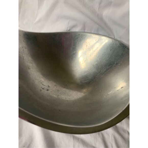 Nambe 569 Metal Alloy Silver Butterfly Serving Bowl 11” VTG MCM - Picture 6 of 8